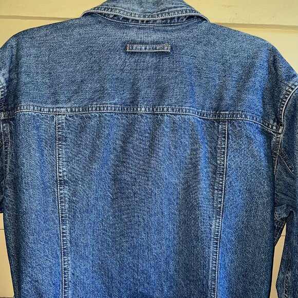 LIZ CLAIBORNE CRAZY HORSE Vintage belted denim jacket - Picture 8 of 10